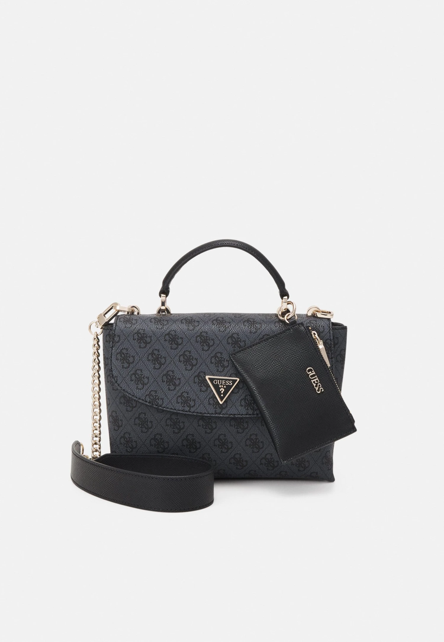 Guess Eco Craig Top Handle Flap - Across Body Bag - Coal 3 Guess Eco Craig Top Handle Flap - Across Body Bag - Coal