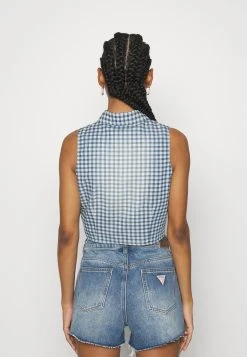 Go Ruth Tie Front - Top - Night Sky Blue Multi -Guess Apparel 0137e2d9ede242cf97ce1f0780f10cd4