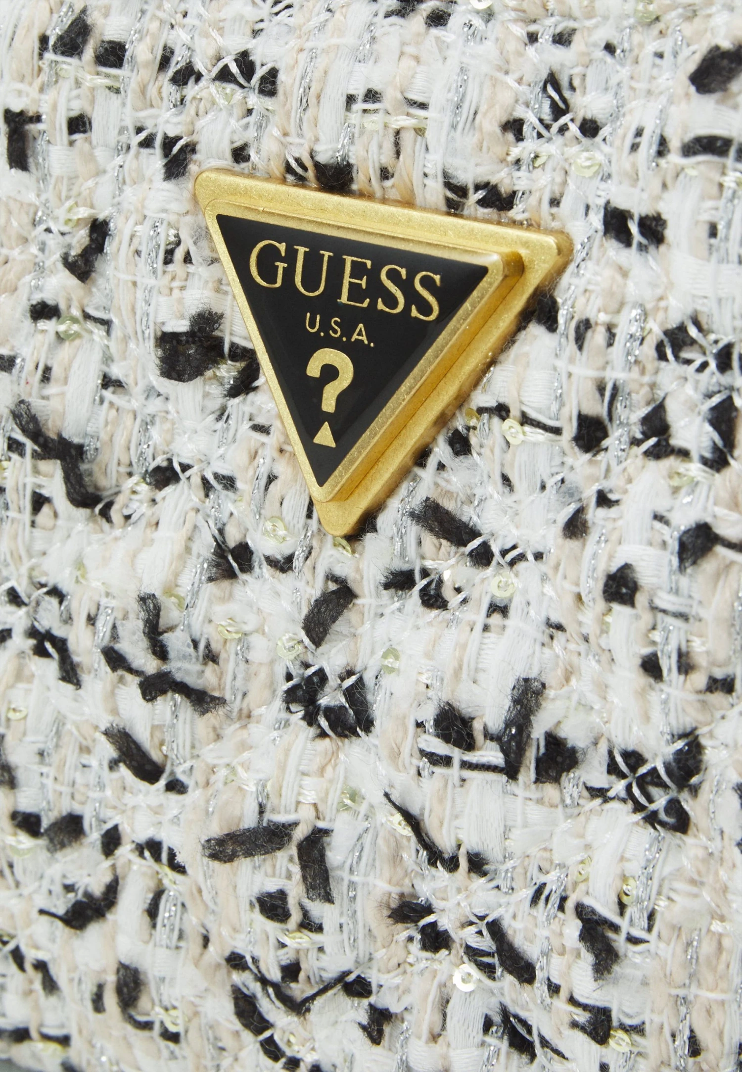 Guess Giully Top Zip Shoulder - Handbag - Cream Multi-Coloured 7 Guess Giully Top Zip Shoulder - Handbag - Cream Multi-Coloured - Image 5