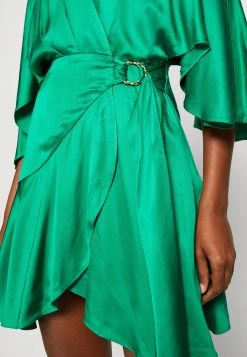 Amera Wrap Dress Solid - Cocktail Dress / Party Dress - Cacti Green -Guess Apparel 02dea14bb6c84547882b1892331b1bd9