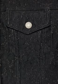 Maria Crop- Denim Jacket - Jet Black -Guess Apparel 02ec9f7ecf664f879053a10306164f3f