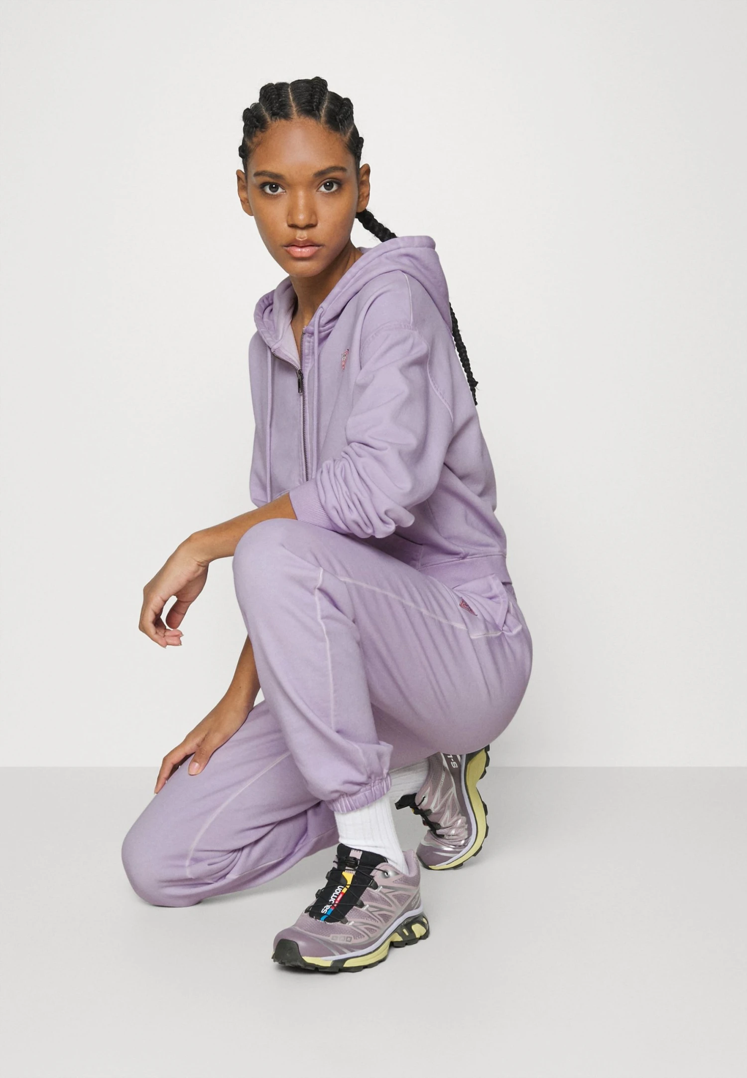 Go Sophie Classic Logo Hoodie - Zip-Up Sweatshirt - Light Iris 6 Go Sophie Classic Logo Hoodie - Zip-Up Sweatshirt - Light Iris - Image 4