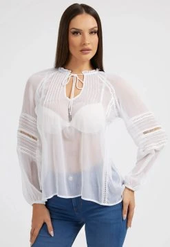 Guess Ls Gilda Trim - Blouse