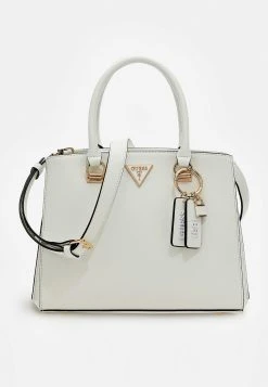 Guess Noelle Girlfriend Satchel - Handbag - White -Guess Apparel 09babdbf940b4c0ab2513aa3652123f1