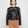 Guess New Fiammetta Jacket - Faux Leather Jacket - Jet Black -Guess Apparel 0aabbcb1af634cd88c738f68ba4b4611
