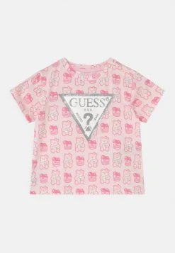 Guess Unisex - Print T-Shirt - Pink