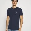Guess Tee - Basic T-Shirt - Blue Navy 2 Guess Tee - Basic T-Shirt - Blue Navy -Guess Apparel 0c6519501a5b40c98df7ffb874d6d557