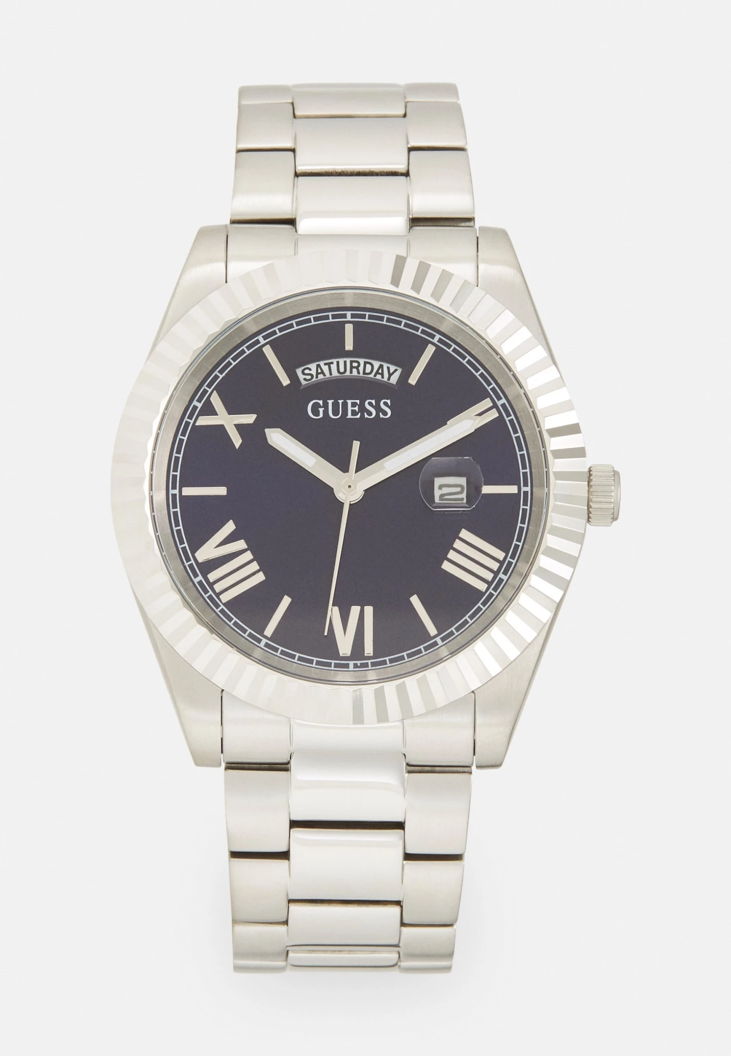 Guess Connoisseur Unisex - Watch - Blue Sunray/Silver-Coloured 3 Guess Connoisseur Unisex - Watch - Blue Sunray/Silver-Coloured