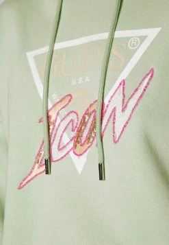 Guess Hoody Icon - Sweatshirt - Hazy Green -Guess Apparel 0d533988443e4f62bbc3ab449334e3ff