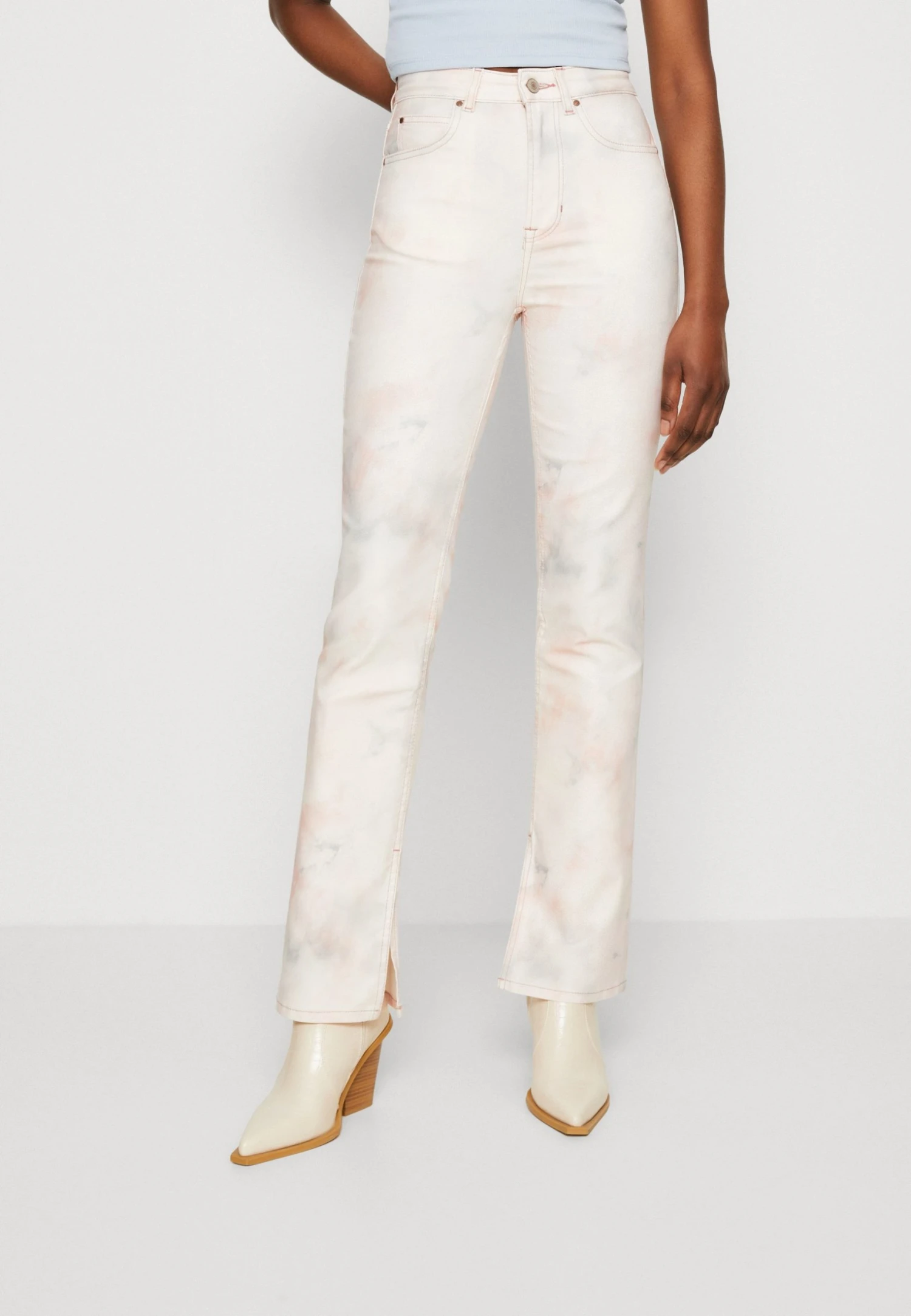 Guess Pauline Flare Split - Trousers - Glitzy Cloudy 3 Guess Pauline Flare Split - Trousers - Glitzy Cloudy