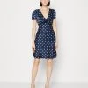 Guess Linda Bowed Dress - Cocktail Dress / Party Dress - Blue