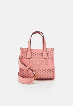 Guess Katey Perf Mini Tote - Handbag - Rose