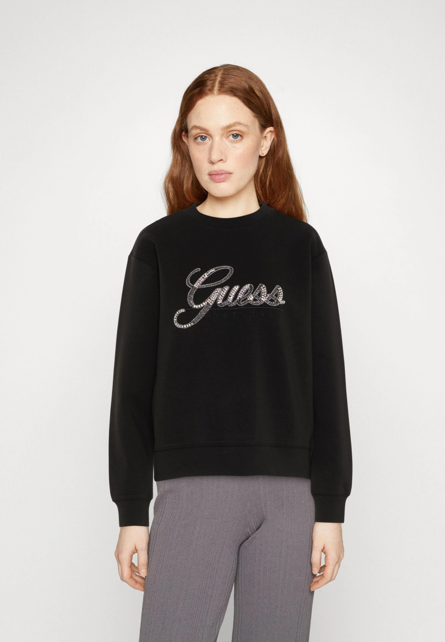Guess Script - Sweatshirt - Jet Black 3 Guess Script - Sweatshirt - Jet Black