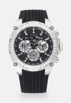 Guess Trophy - Chronograph Watch - Black/Silver-Coloured