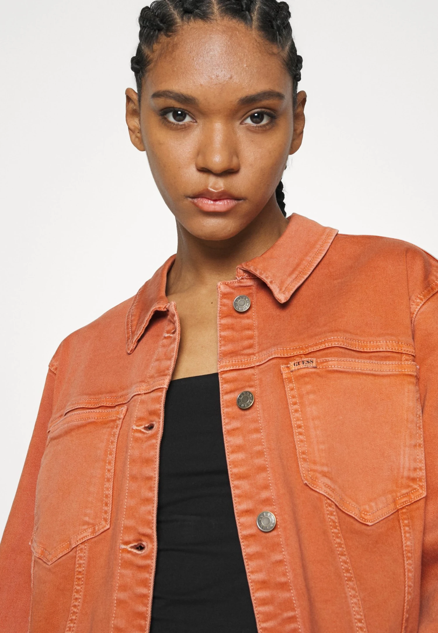 Go Sade Jacket - Denim Jacket - Real Orange Multi 6 Go Sade Jacket - Denim Jacket - Real Orange Multi - Image 4