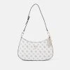 Guess Noelle Top Zip Shoulder Bag - Handbag - White