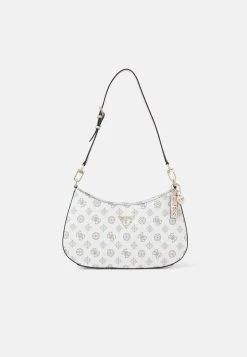 Guess Noelle Top Zip Shoulder Bag - Handbag - White