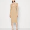 Guess Adele Dress - Shift Dress - Khaki Tan -Guess Apparel 15faaf489f394e19be42765d550299f3