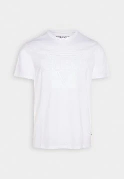 Guess Embossed Tee - Print T-Shirt - White 11 Guess Embossed Tee - Print T-Shirt - White -Guess Apparel 1827ec266f2b4acd80515316844cedea