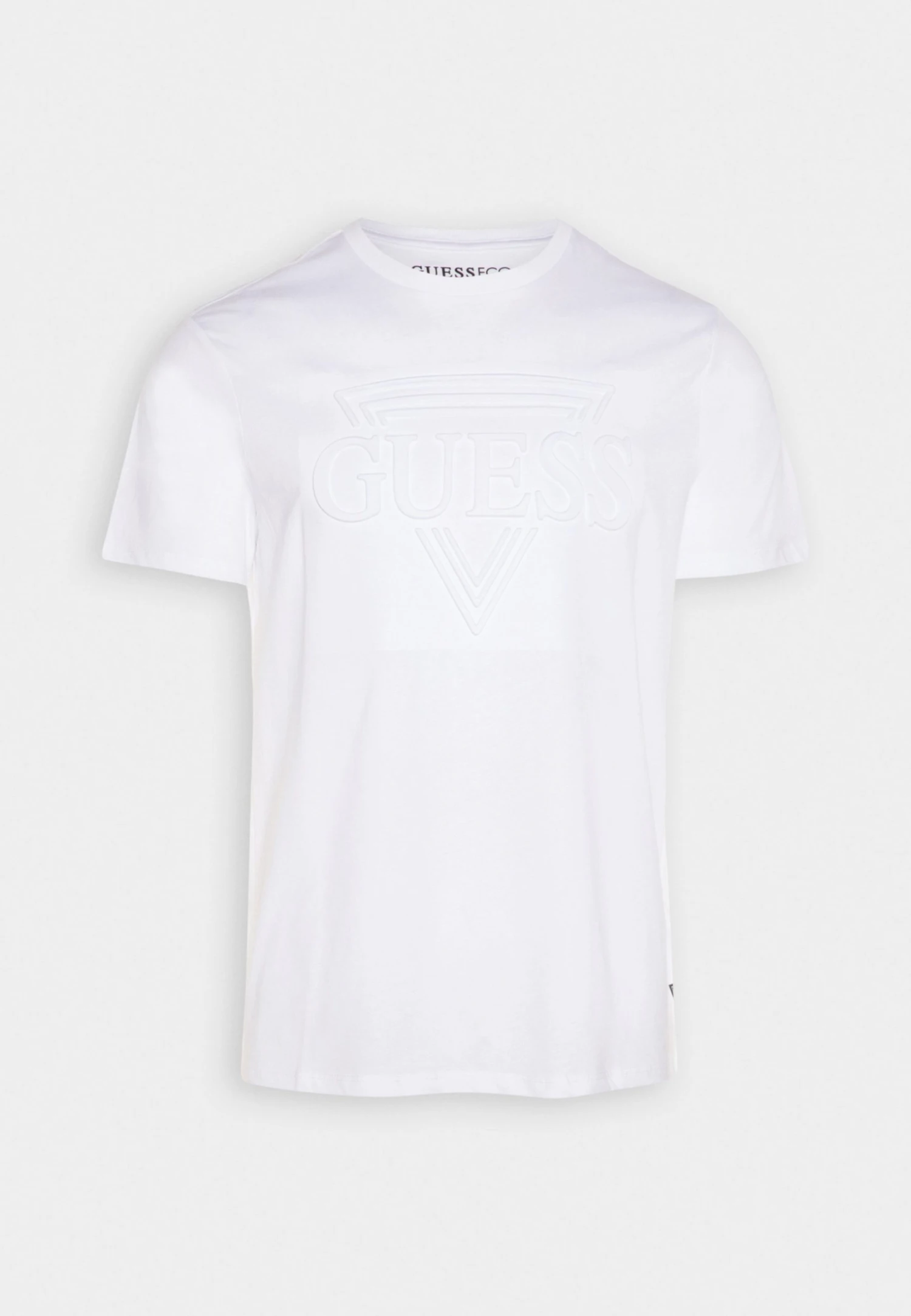 Guess Embossed Tee - Print T-Shirt - White 6 Guess Embossed Tee - Print T-Shirt - White - Image 4