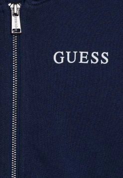 Guess Junior Core Zip Up Hooded Active Unisex - Zip-Up Sweatshirt - Deck Blue -Guess Apparel 1836805c2f06475faf3f43db9e3b0af6
