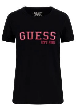 Guess Ss Cn College- Print T-Shirt - Jet Black -Guess Apparel 1843b48a2c0741eebaf39a5d2f657574