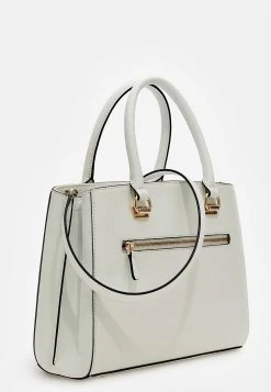 Guess Noelle Girlfriend Satchel - Handbag - White -Guess Apparel 1afb3ba3ecd74531ab3d7ebb5681e286
