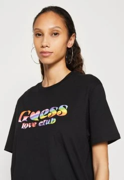 Guess Love Club Crew Tee - Print T-Shirt - Jet Black 11 Guess Love Club Crew Tee - Print T-Shirt - Jet Black -Guess Apparel 1fc1380c7e3f4459b63554d4be66232f