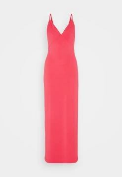 Guess Micro Straps Ramsha Long Dress - Jersey Dress - Karma Pink -Guess Apparel 2129aca7d1074eb8965917f62926c9a9