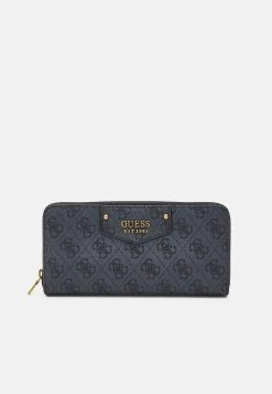 Guess Brenton Zip Around - Wallet - Coal Logo