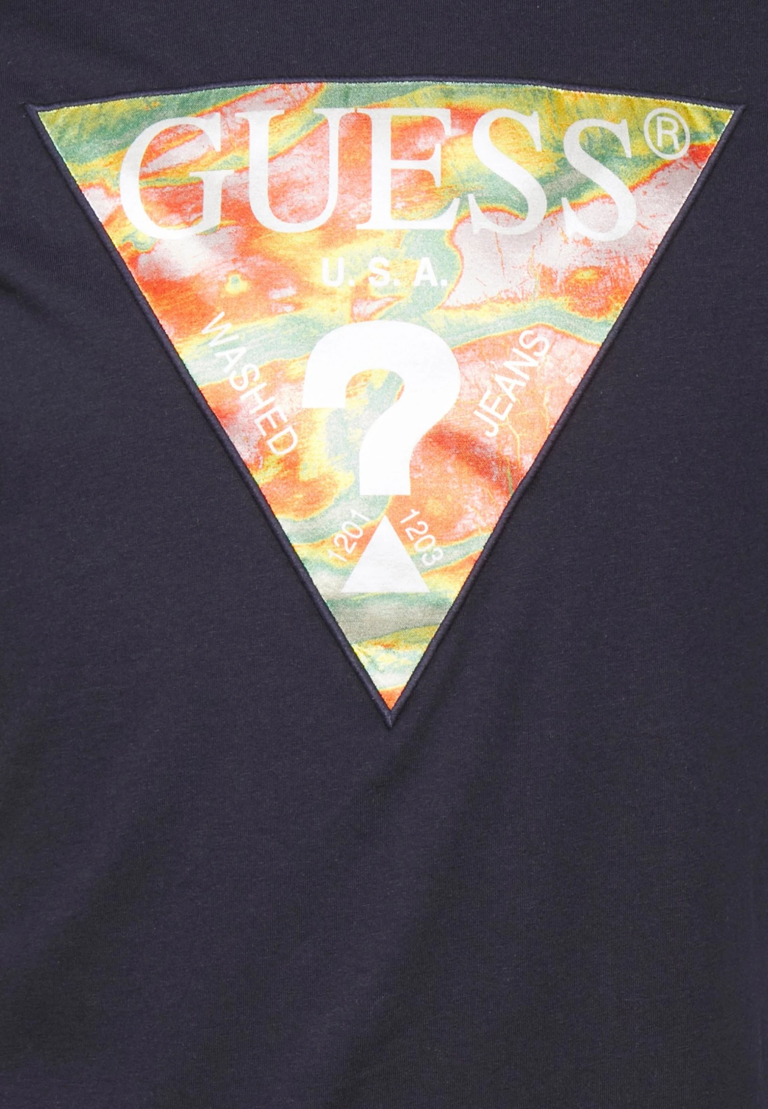Guess Ss Bsc Abstract Tri Logo - Print T-Shirt - Smart Blue 7 Guess Ss Bsc Abstract Tri Logo - Print T-Shirt - Smart Blue - Image 5