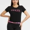 Guess Ss Cn College- Print T-Shirt - Jet Black -Guess Apparel 289e95447486440589daa1bc000f9c3d