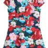 Guess ToddlerStretch Scuba- Day Dress - Passion Flower Print -Guess Apparel 2960e3bc733a4ec7aa813de8e20a3611