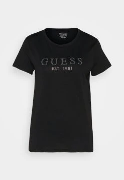 Guess Ss 1981 Easy- Print T-Shirt - Jet Black -Guess Apparel 2a8d523b25e14347ac7857cba994765d