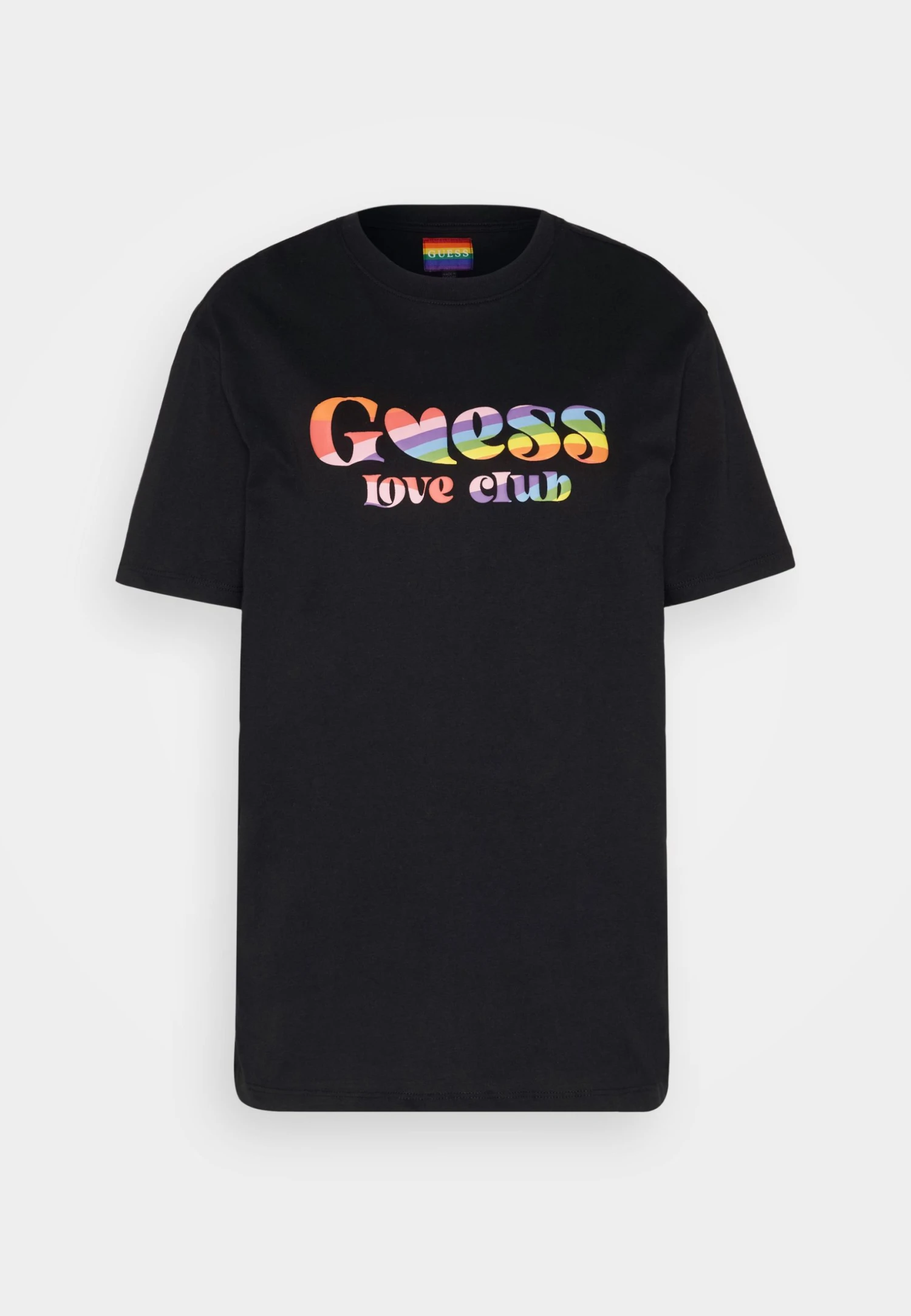 Guess Love Club Crew Tee - Print T-Shirt - Jet Black 7 Guess Love Club Crew Tee - Print T-Shirt - Jet Black - Image 5