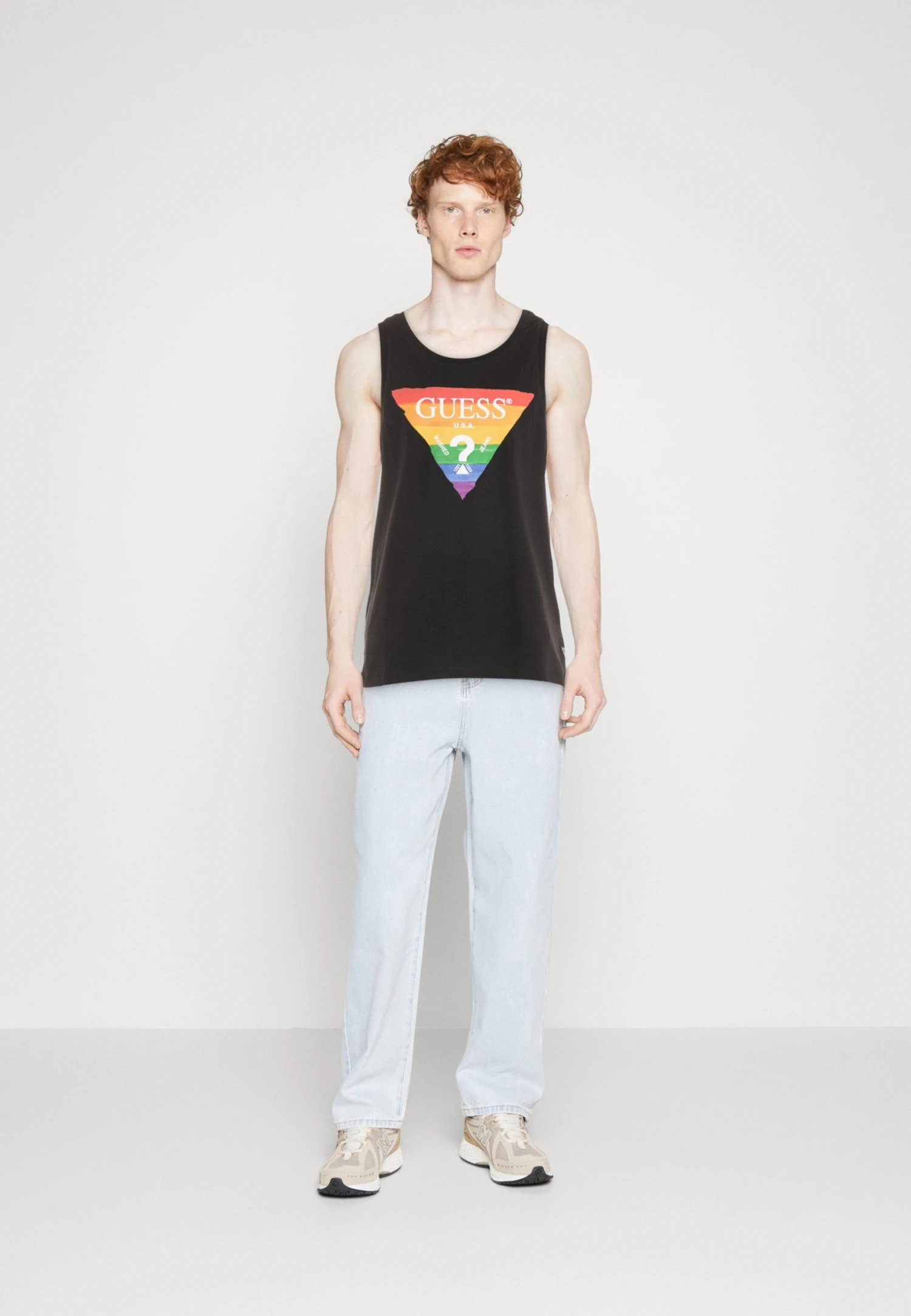 Guess Pride Logo - Top - Jet Black 4 Guess Pride Logo - Top - Jet Black - Image 2