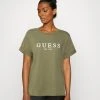 Guess Roll Cuff - Print T-Shirt - Army Sage -Guess Apparel 2f13e056b4bd44e3ac639609379ae897