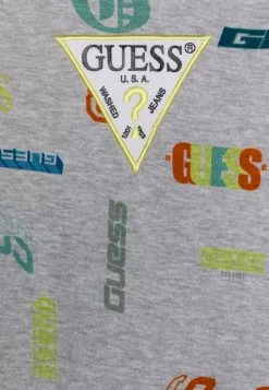 Guess Newborn Interlock Overall - Sleep Suit - Yellow/Black Logo -Guess Apparel 31399e7129584a3eaad69b942f168818