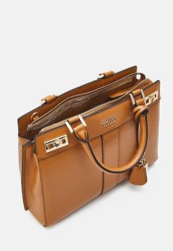 Guess Katey Luxury Satchel - Handbag - Cognac -Guess Apparel 31483569acb142268d121a9e26530171