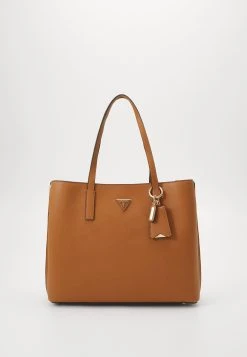 Guess Meridian Girlfriend Tote - Tote Bag - Cognac