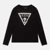 Guess Junior Core - Long Sleeved Top - Jet Black -Guess Apparel 36062a00fa904ca586550121a78f6e66