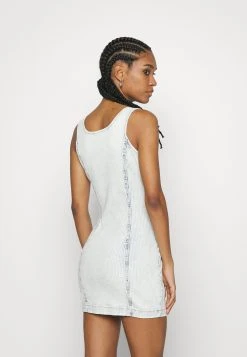 Go Angelia Half Zip Dress - Denim Dress - Light Snow Wash -Guess Apparel 376febf4976449a6a70b82128bfb19a8