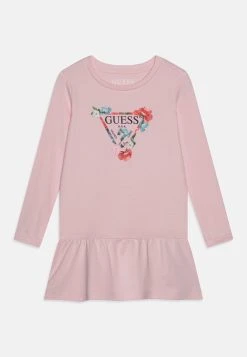 Guess Toddler Sleeves Interlock Dress - Jersey Dress - Ballet Pink