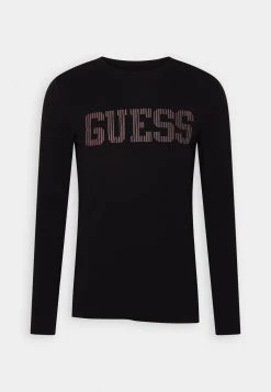 Guess Ermak Cn- Long Sleeved Top - Jet Black -Guess Apparel 3a1299be374d4e28ab1aa1afb48e8bb1