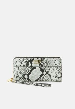 Guess Katey Large Zip Around - Wallet - White/Black