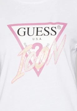 Guess Icon Tee - Print T-Shirt - Pure White -Guess Apparel 3c6caa9f0ca0419286d9bbc1dd18dde7