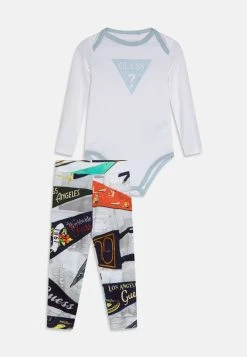 Guess Newborn Hooded Vest Body Pants Set - Waistcoat - Multi-Coloured