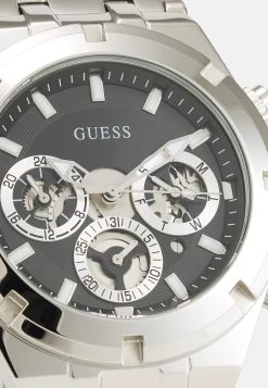 Guess Continental - Chronograph Watch - Silver-Coloured Tone/Black Sunray -Guess Apparel 40ac5d3c7e4942868820d767e657435b