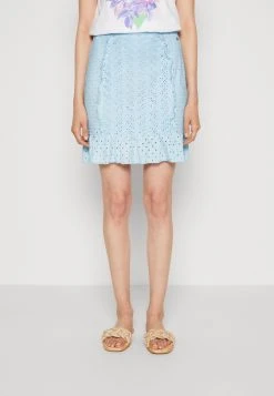 Guess Ruffle Aini Skirt - Pencil Skirt - Cold Whimsical Blue