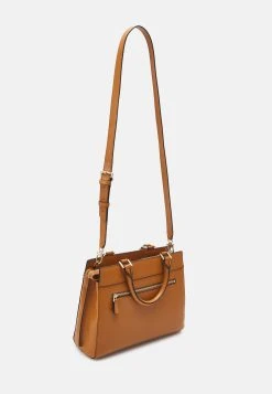 Guess Katey Luxury Satchel - Handbag - Cognac -Guess Apparel 41a351663ebb4c65bdd53839ced4cf4a